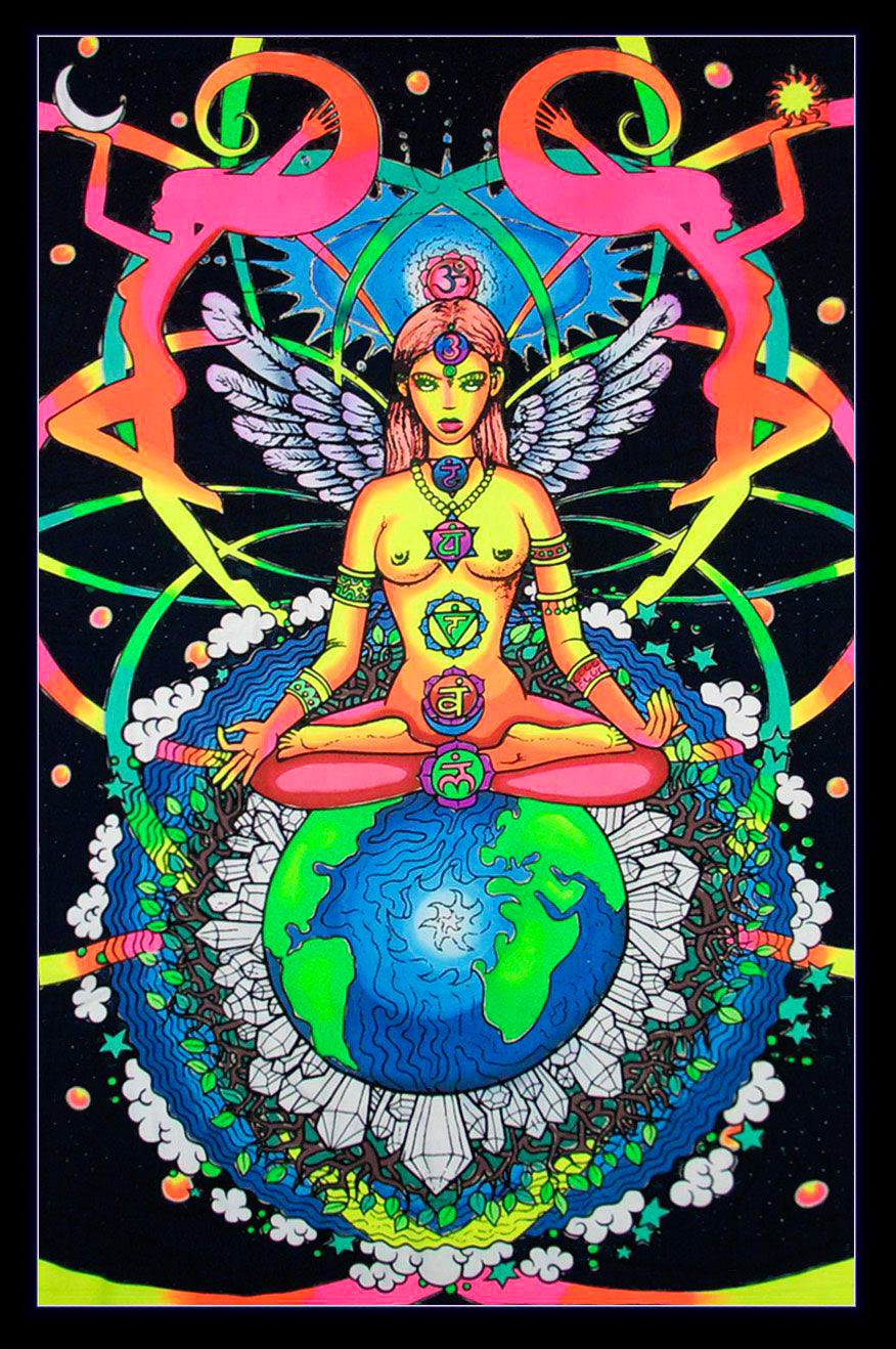 Chakra Goddess - UV Backdrop