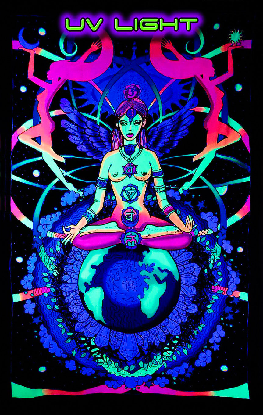 Chakra Goddess - UV Backdrop