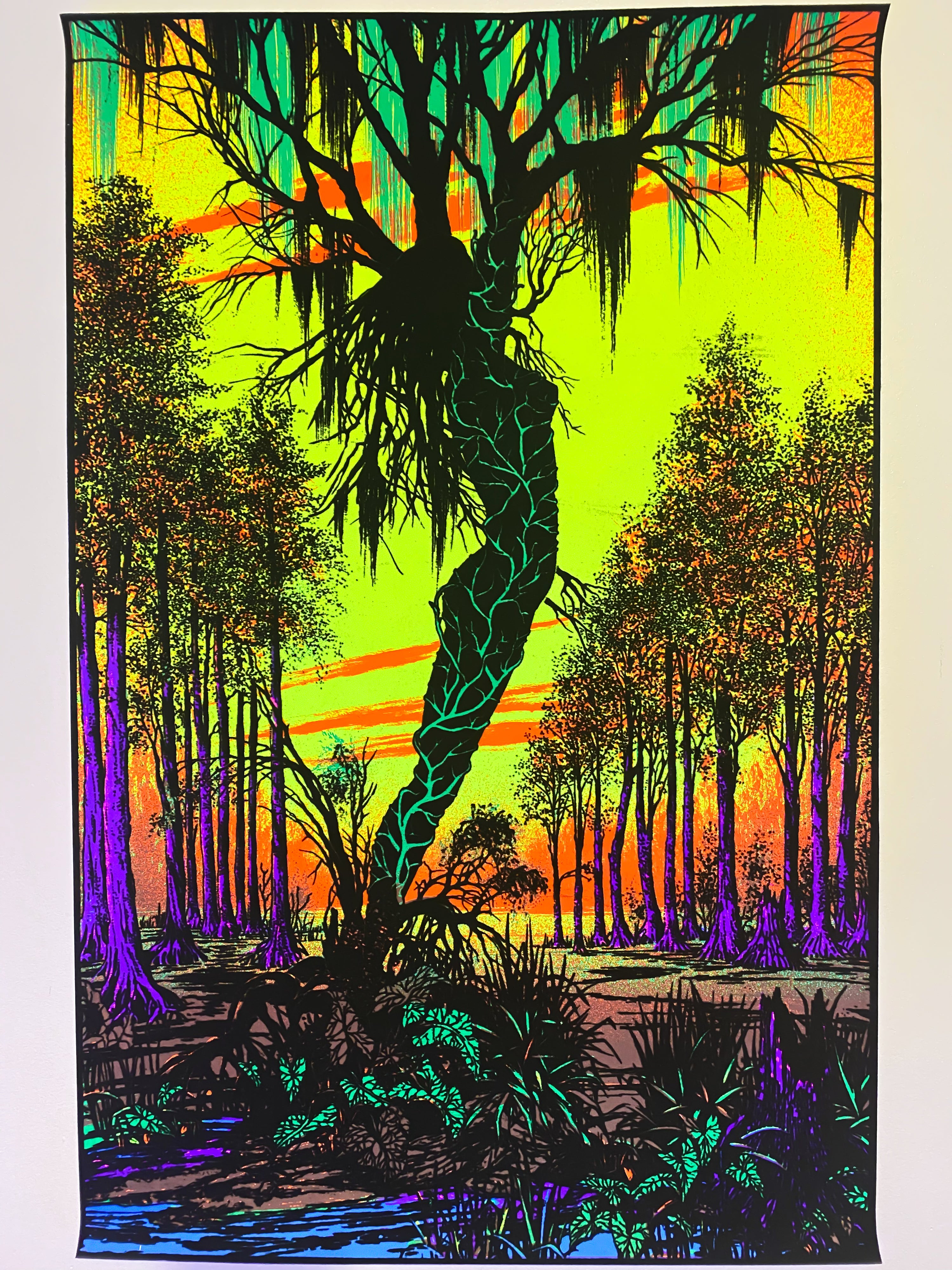 Swamp Mirage - Black Light Poster