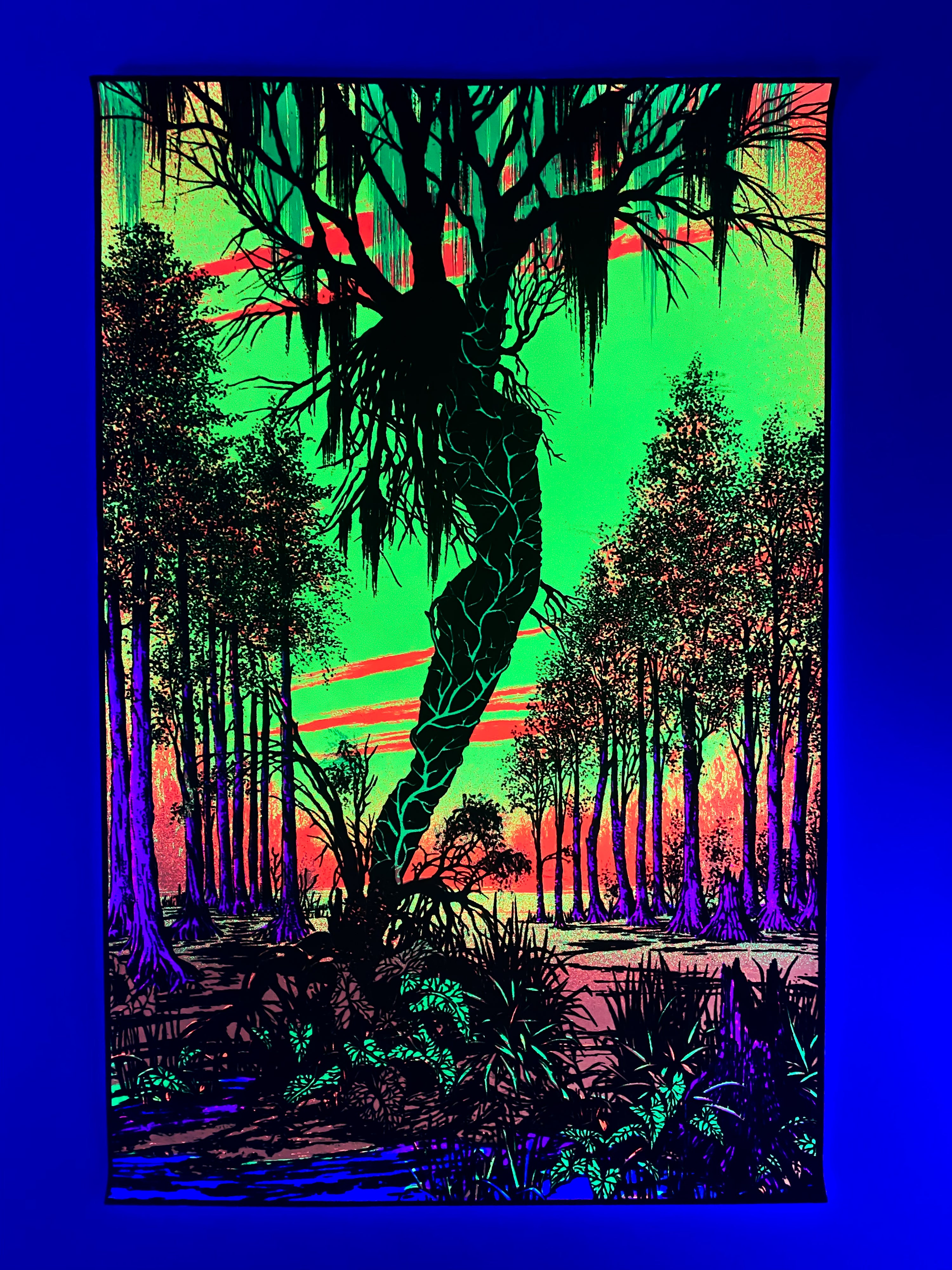 Swamp Mirage - Black Light Poster