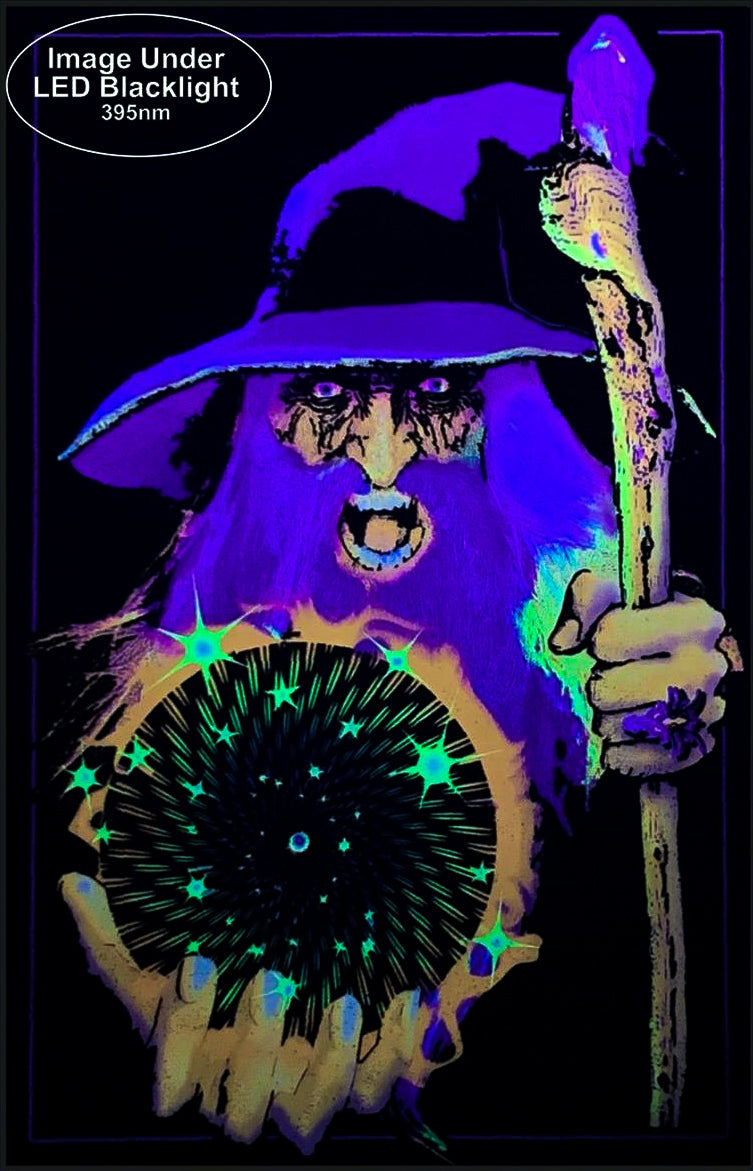 Mystic Wizard - Black Light Poster