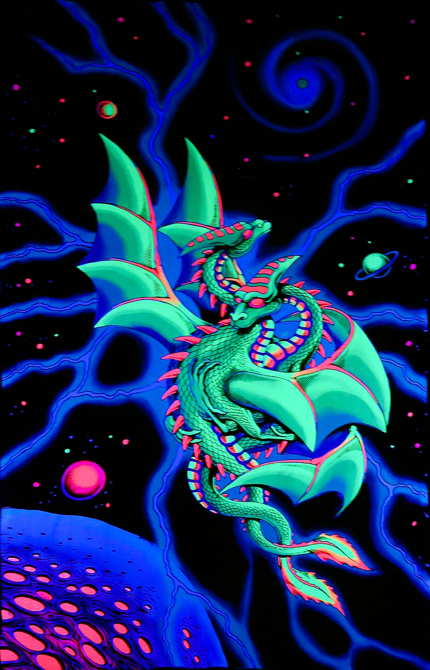Space Dragons - UV Backdrop