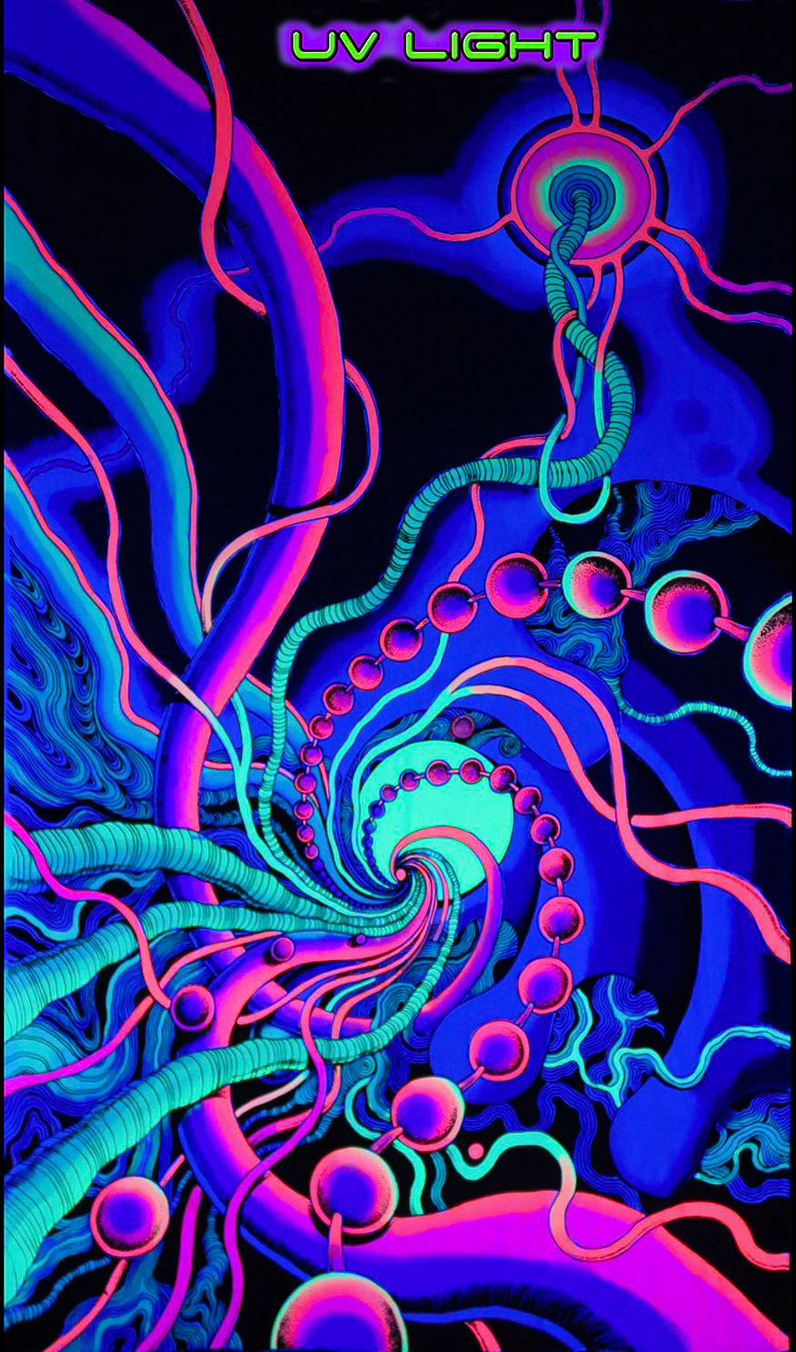 Spiral Threads - UV Backdrop