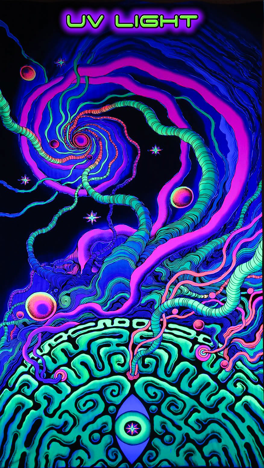 Synaptic Spiral - UV Backdrop