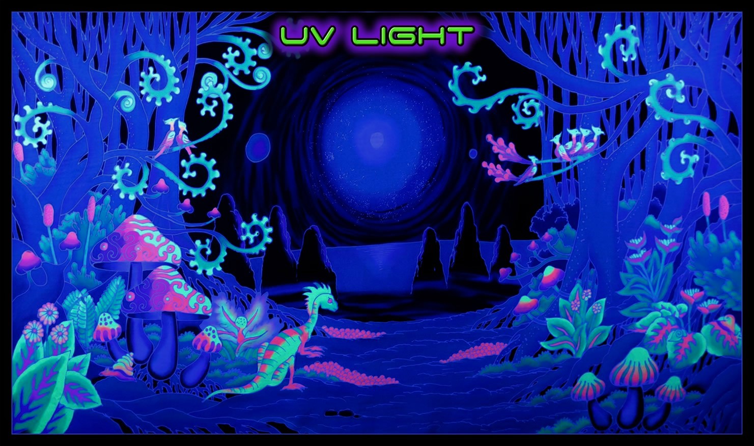 Space Jungle - UV Backdrop