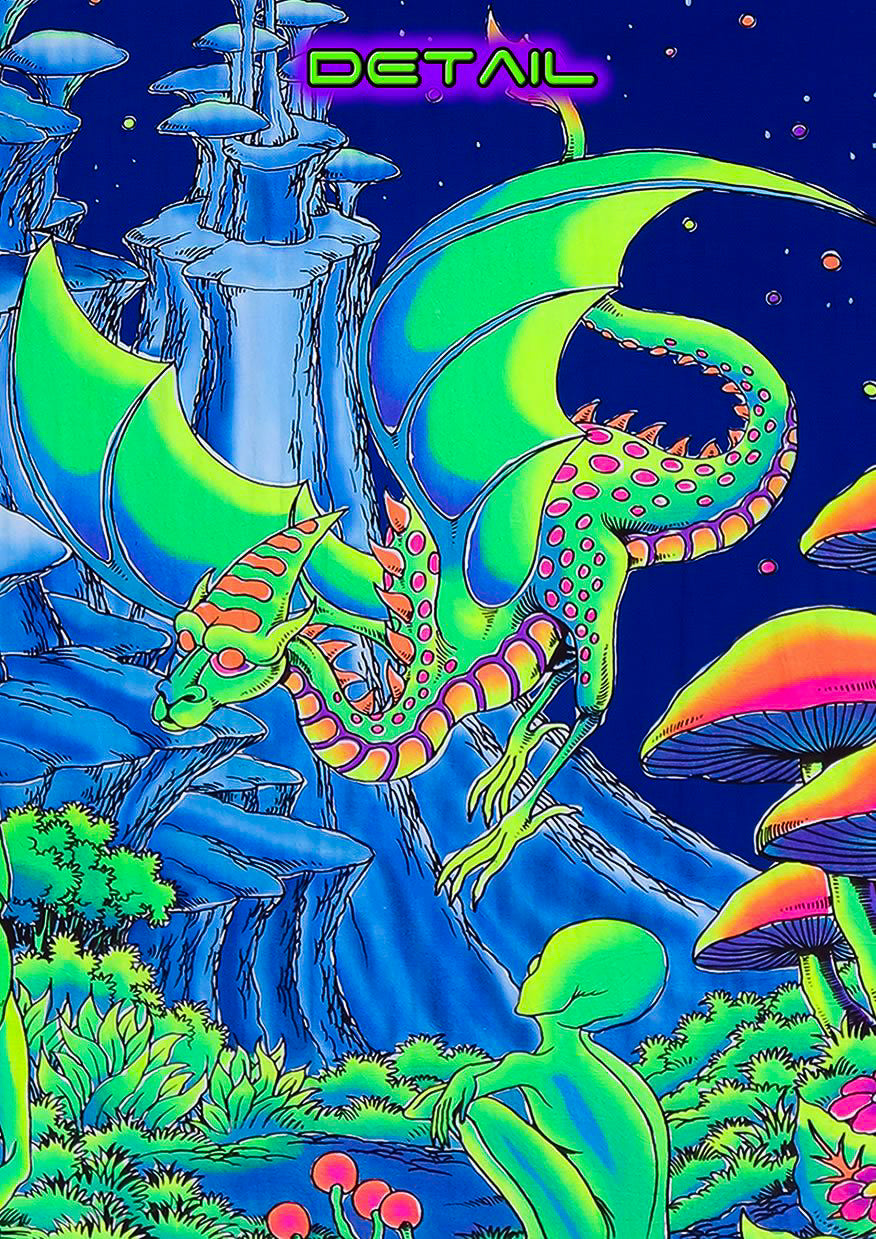 Aliens and Dragons - UV Backdrop