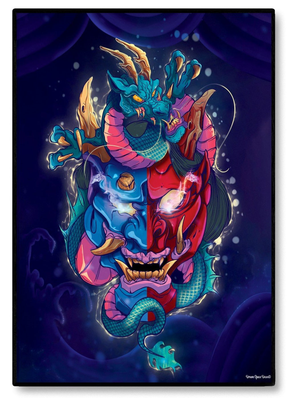 Hannya Mask & Dragon