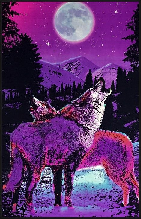 Timberwolves - Black Light Poster
